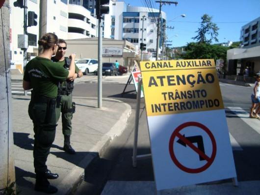 Trânsito alterado no Centro de Criciúma