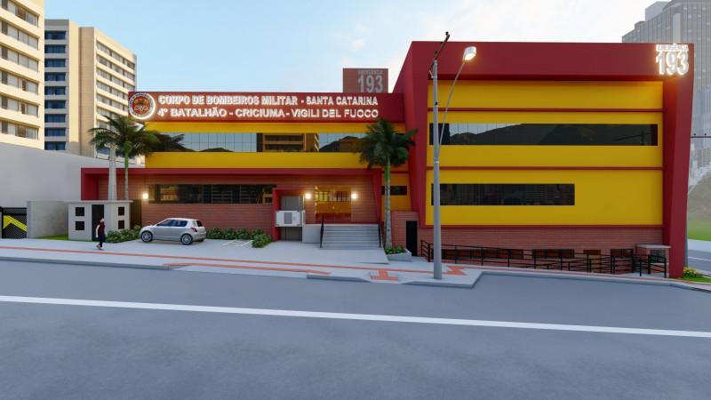 Está definida a empresa que construirá o novo quartel dos bombeiros de Criciúma