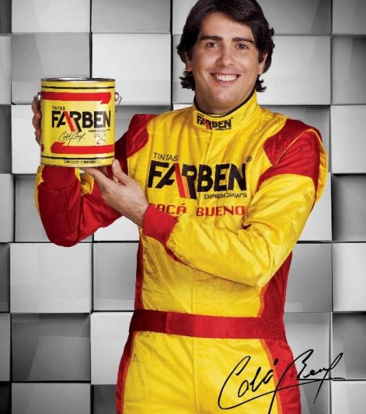 Piloto Cacá Bueno é o novo garoto-propaganda da Farben