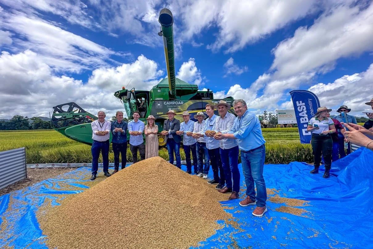 SindArroz celebra abertura da colheita de arroz de Santa Catarina