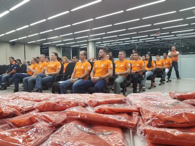 Apoio de agentes voluntários complementa trabalho da Defesa Civil em Criciúma