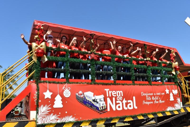 Siderópolis recebe o Trem de Natal da Ferrovia Tereza Cristina
