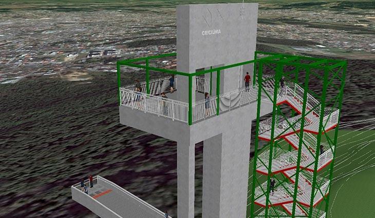 Empresa que irá construir Mirante do Morro Cechinel deverá ser conhecida nesta quinta-feira, dia 21