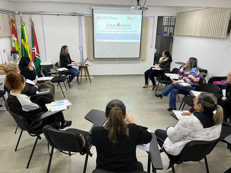 Saúde Mental na Educação: professores da rede municipal de Criciúma participam do EducAmente