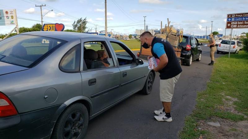 Covid-19: blitz educativa e ação de orientação acontecem em Balneário Arroio do Silva