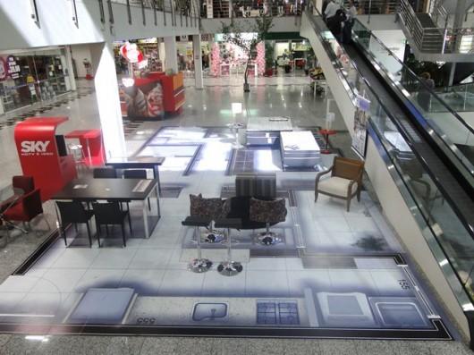 Fontana inova com adesivagem de apartamento em tamanho real
