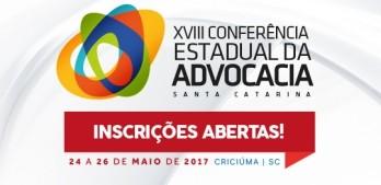 Divulgada programação da 18ª Conferência Estadual da Advocacia