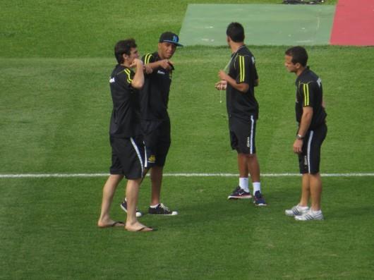 Confira fotos da chegada do Criciúma ao estádio Barradão