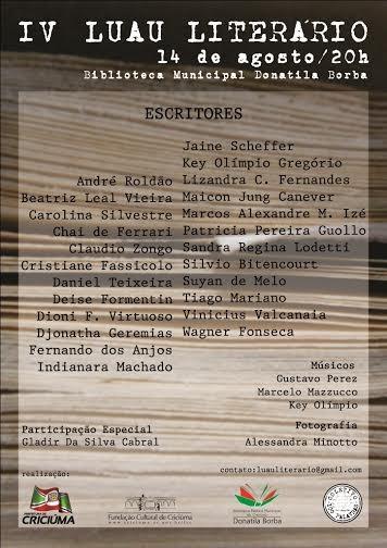 FCC promove IV Luau Literário