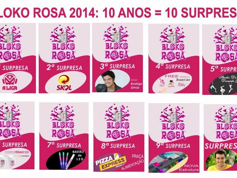 Bloko Rosa traz dez surpresas para os foliões
