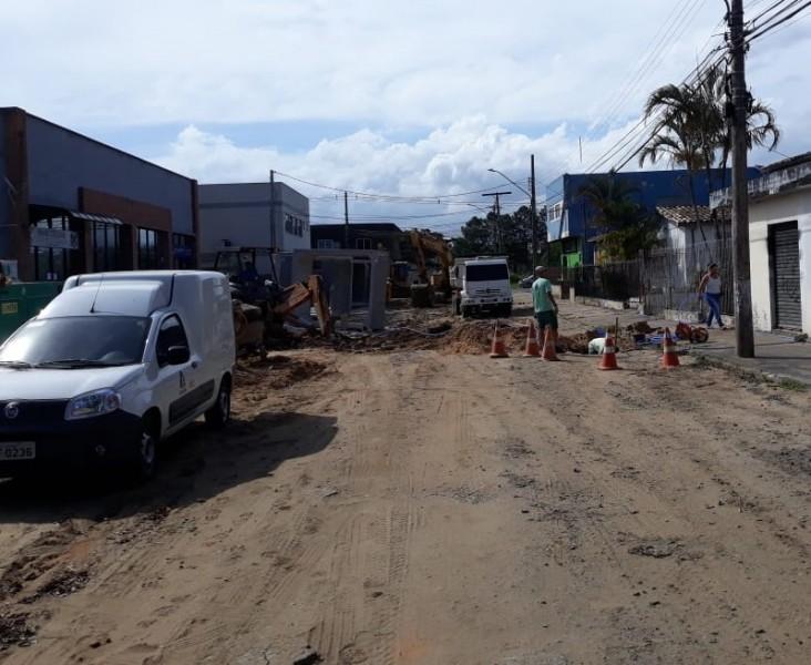 Obra do binário provoca modificações no trânsito em Criciúma