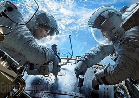 Gravidade traz Sandra Bullock e George Clooney na estreia de cinema