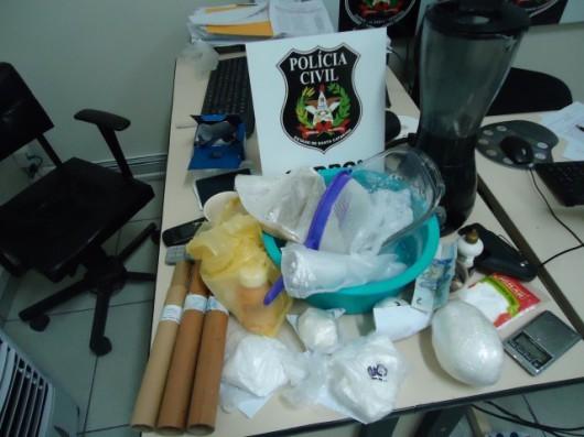 Polícia faz a maior apreensão de drogas do ano em Nova Veneza