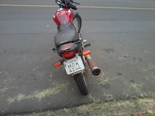 Polícia Militar de Sombrio recupera motocicleta furtada 