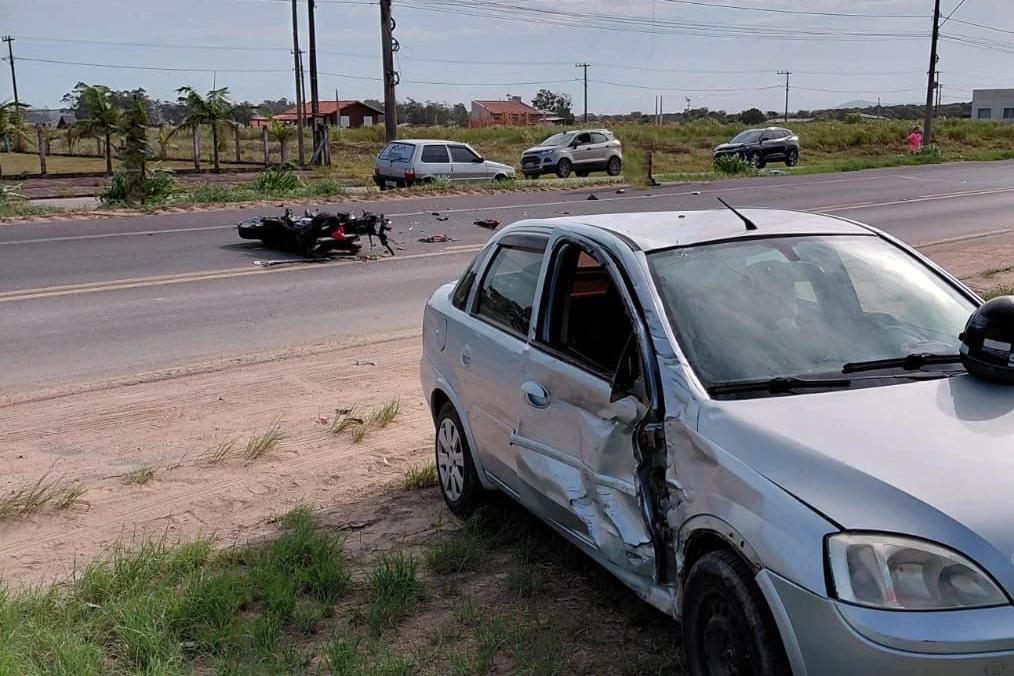 Jaguaruna: motociclista que morreu em grave acidente na SC-100 é identificado