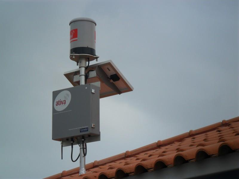 Pluviômetros instalados irão medir a quantidade de chuva
