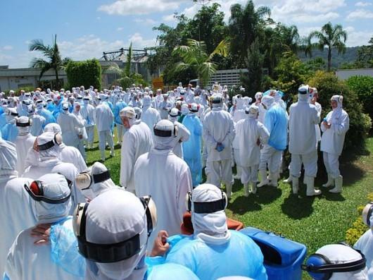 Simulação de emergência em Nova Veneza