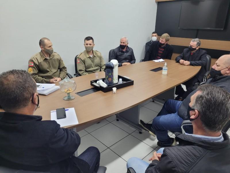 Vereadores recebem o novo comandante da Polícia Militar de Forquilhinha