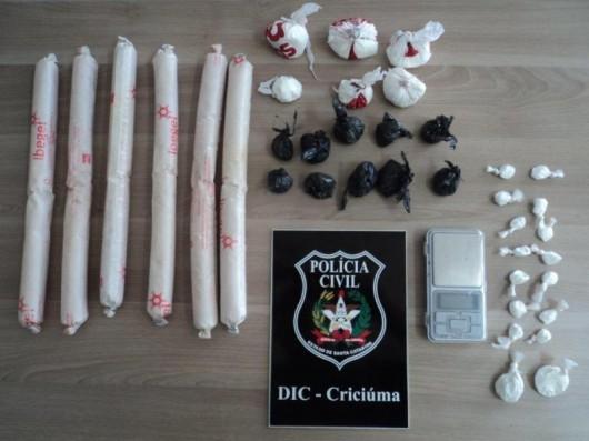 Polícia Civil prende dois homens com drogas e dinamites
