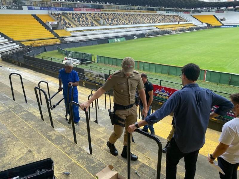 Policiamento é reforçado para o primeiro jogo da final do Campeonato Catarinense 