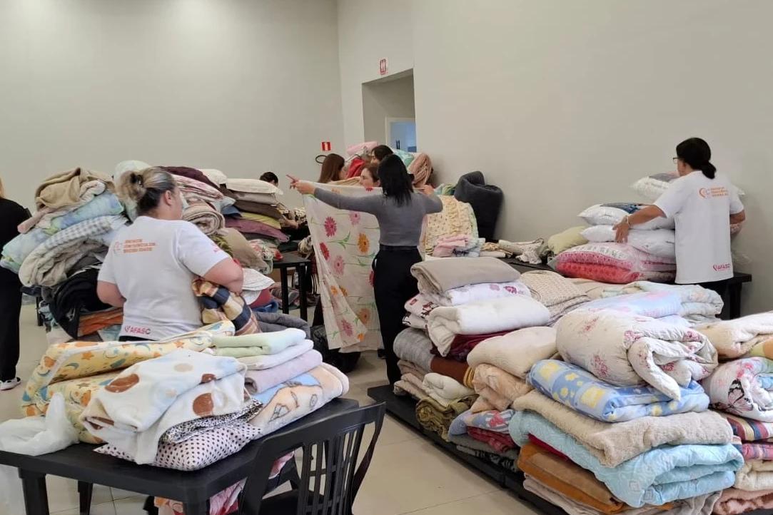 Centro Multiuso segue recebendo pessoas em Criciúma; seis famílias estão abrigadas após fortes chuvas