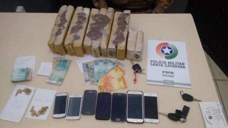 Polícia localiza quase 10 quilos de maconha