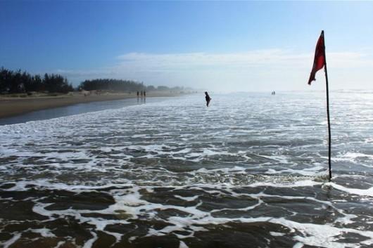 Média de temperatura da água do mar de Balneário Rincão é de 24°C