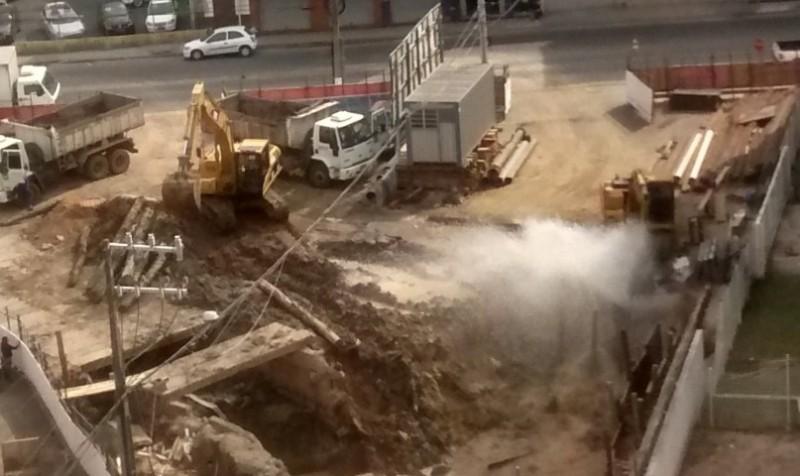 Deslocamento de tubulação provoca falta de água