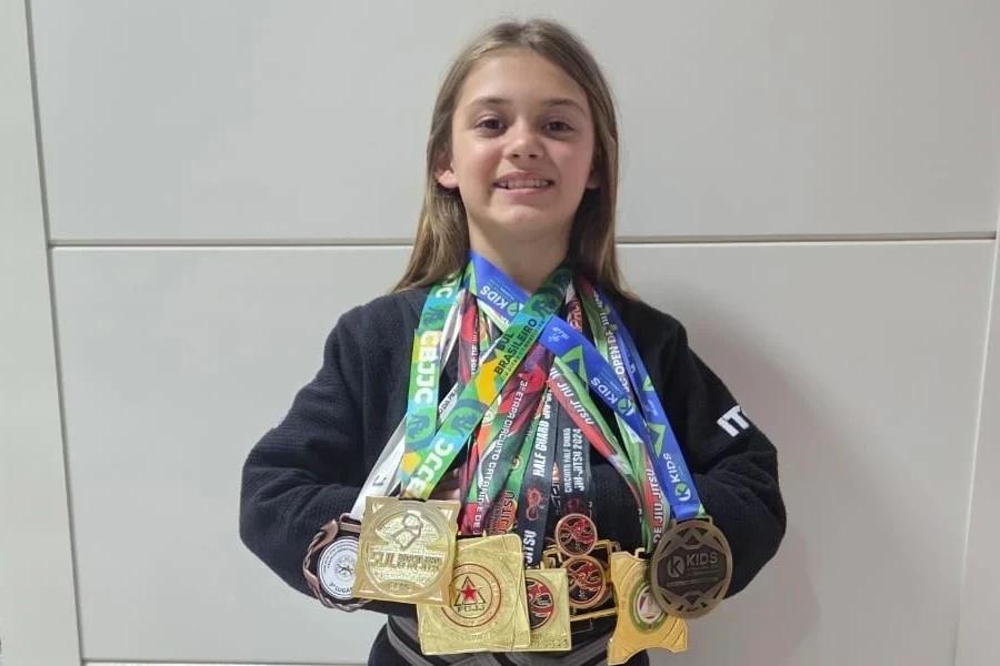Atleta de Forquilhinha disputa competição em preparação para o Brasileiro de jiu-jítsu