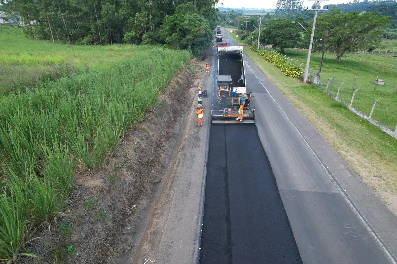 Obras na SC-443 encerram nesta semana em Morro da Fumaça