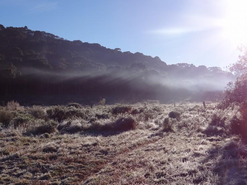 Inverno inicia com temperaturas negativas em Urupema
