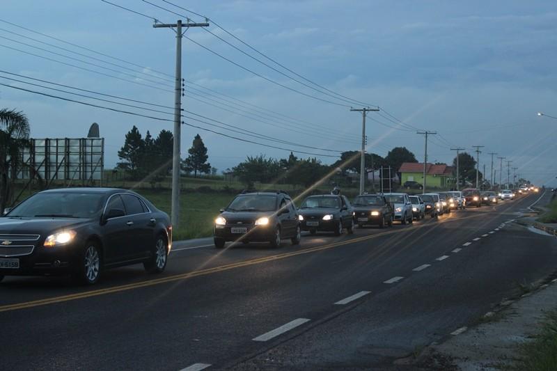 SC-445 já apresenta formação de filas na direção do Rincão