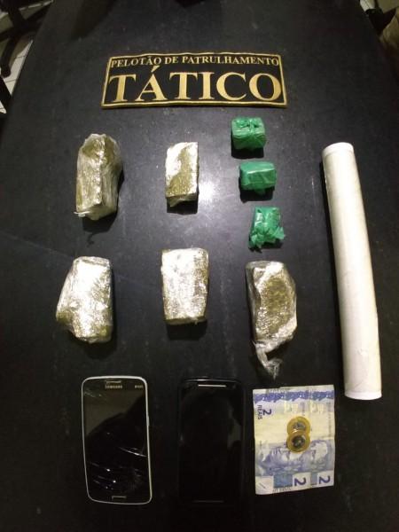 PM desarticula ponto de tráfico de drogas em Balneário Rincão