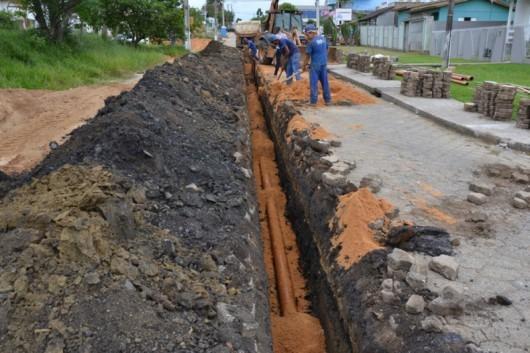 Obras de saneamento no bairro Próspera chegam a seis quilômetros de ruas