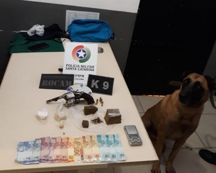Três são presos por tráfico de drogas em Criciúma