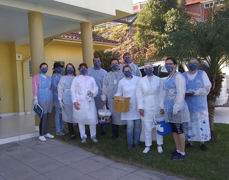 Braço do Norte já vacinou 1.374 idosos e 385 profissionais da saúde contra a influenza 