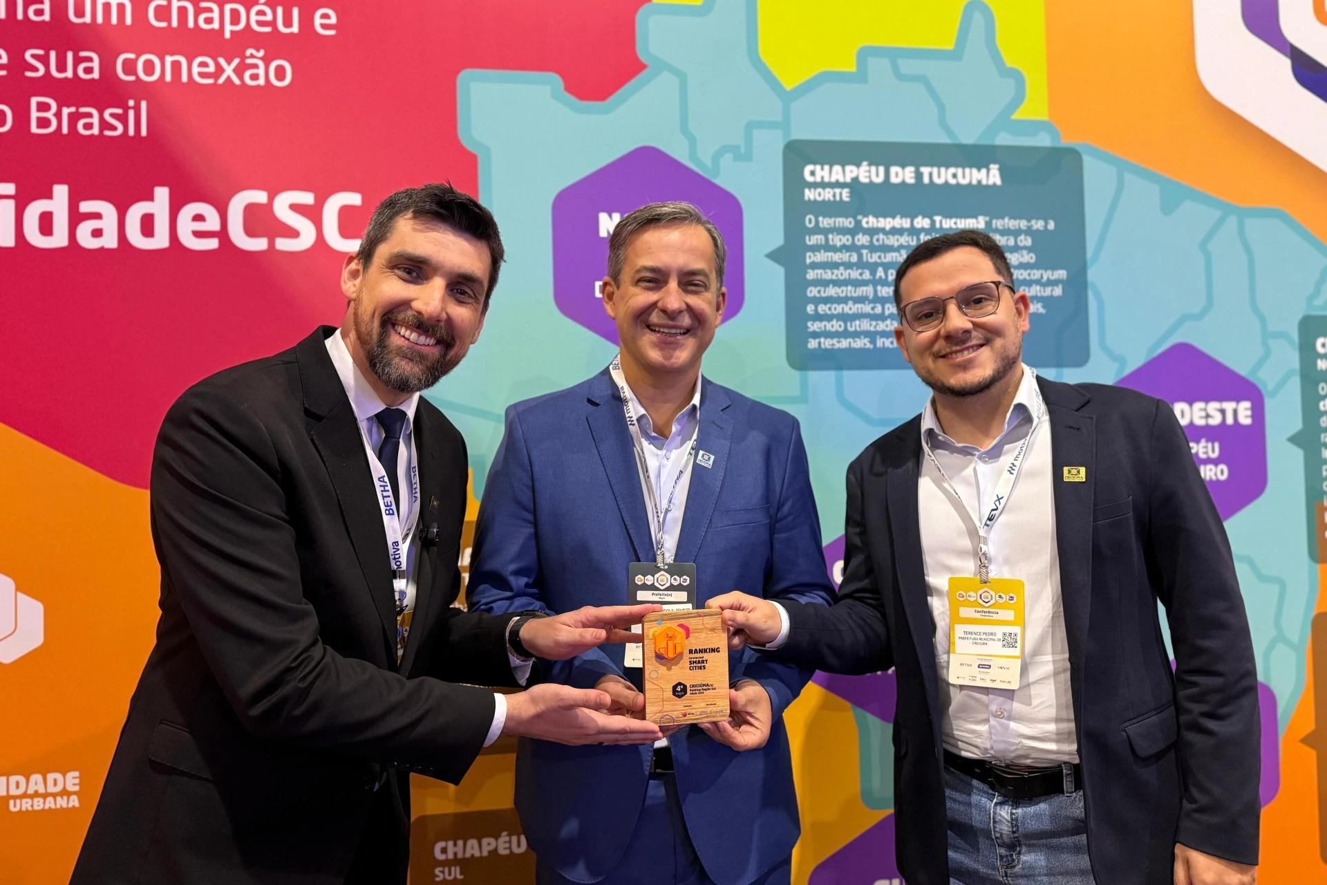 Criciúma é reconhecida como a 4ª cidade mais inteligente do Sul do Brasil