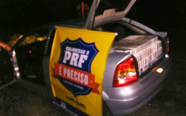 PRF apreende 10 mil carteiras de cigarro contrabandeado