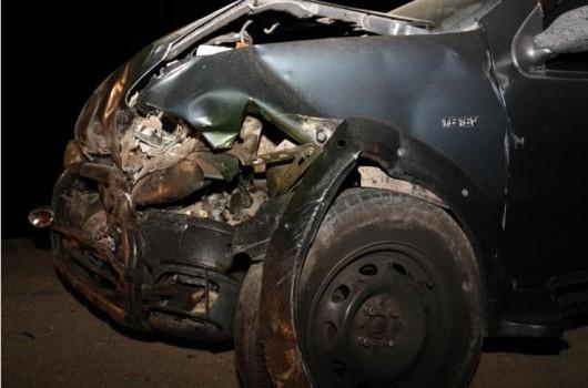 Motoristas colidem de frente na SC-390, em Lauro Müller
