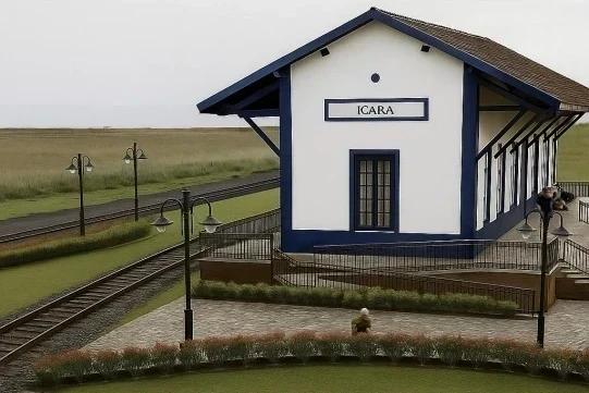 Içara adquire recurso para construção da réplica da antiga estação ferroviária