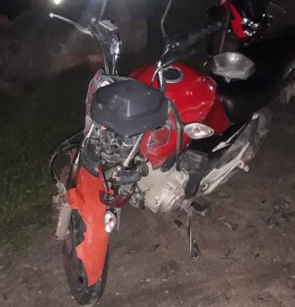 Motociclista fica ferido após colisão em Garopaba