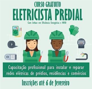 Vagas abertas para curso gratuito de eletricista predial com NR10