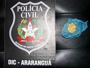 Traficante é preso em Araranguá