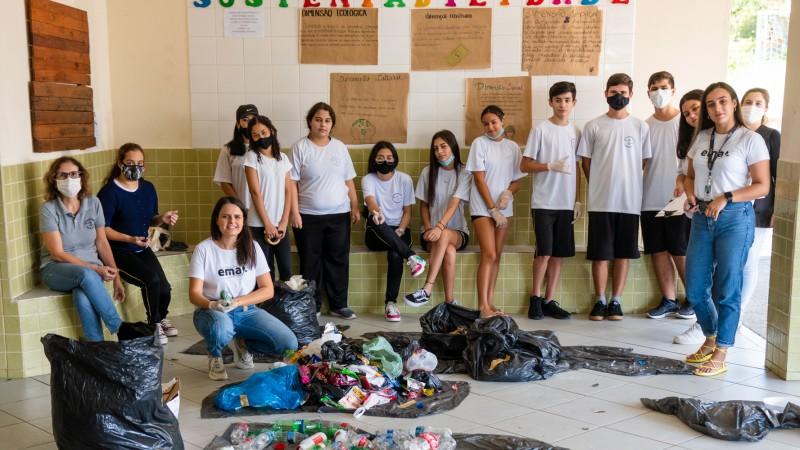 EMA desenvolve projeto sustentável em escola de Capivari de Baixo