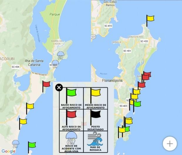 Lançado aplicativo que mostra as praias mais seguras de SC