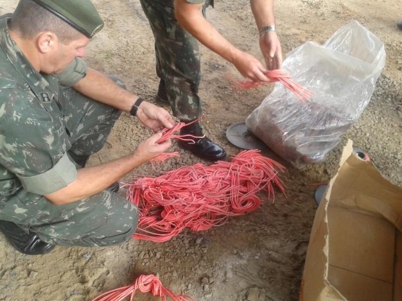 Explosivos utilizados por empresas são fiscalizados