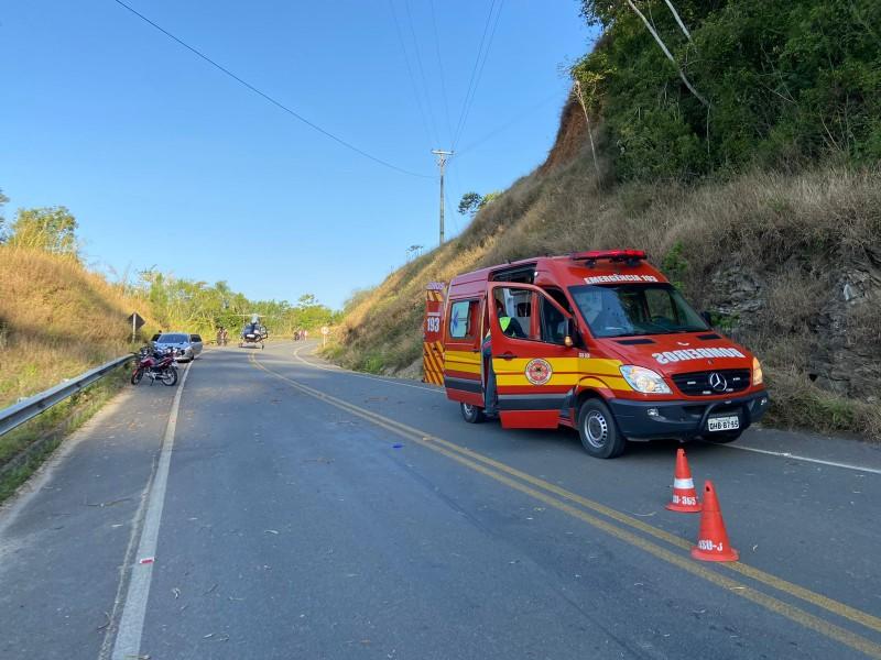 Motociclista fica gravemente ferido em acidente na SC-370