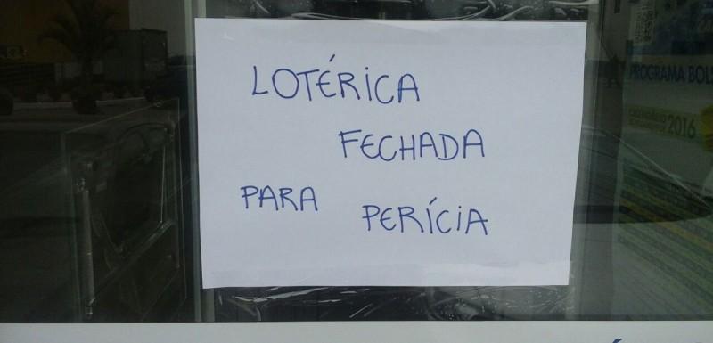 Lotérica é alvo de ação de criminosos