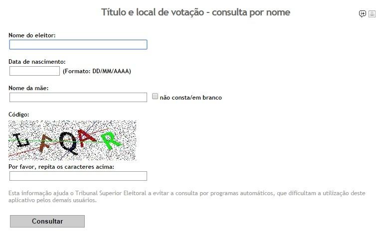 TSE disponibiliza página para eleitor saber onde vota