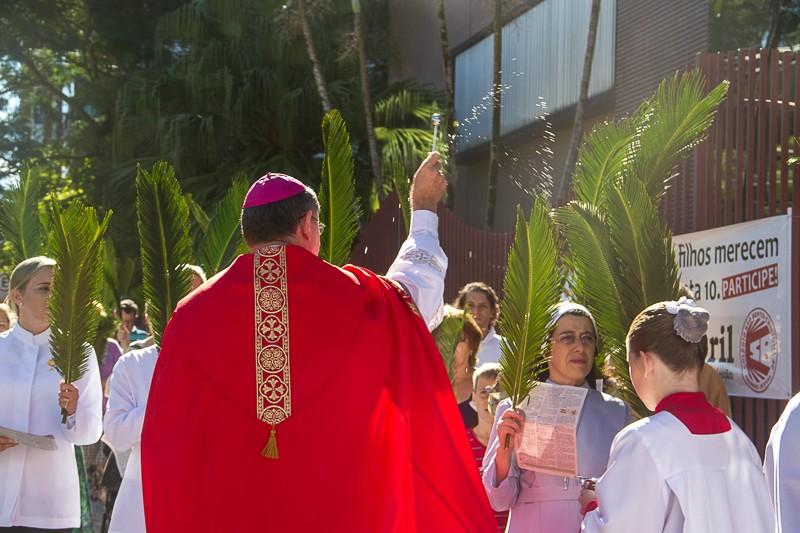 Bênção e Procissão de Ramos marcam o domingo para os católicos